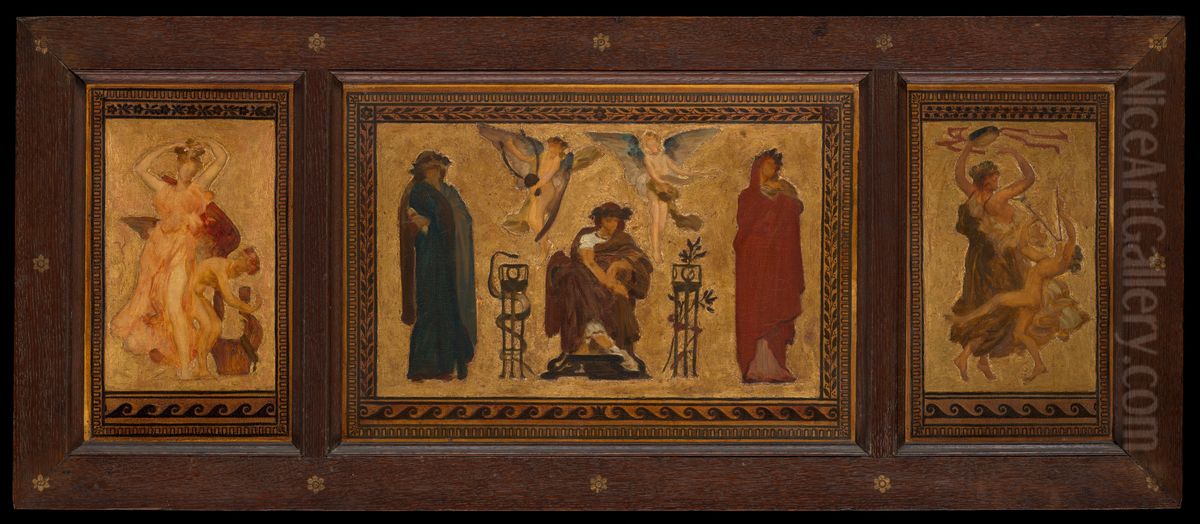 Study for the Ceiling of the Marquand Music Room Oil Painting by Lord Frederick Leighton