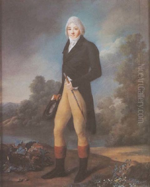 Portrait of N... Oil Painting by Marie-Genevieve Favart