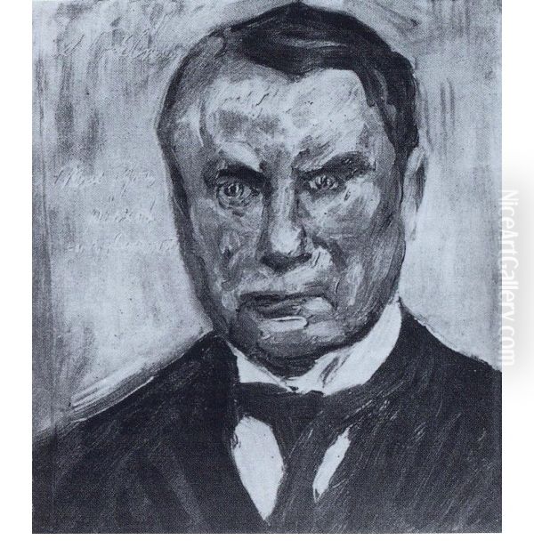 Portrat Wilhelm Trubner Oil Painting by Lovis (Franz Heinrich Louis) Corinth