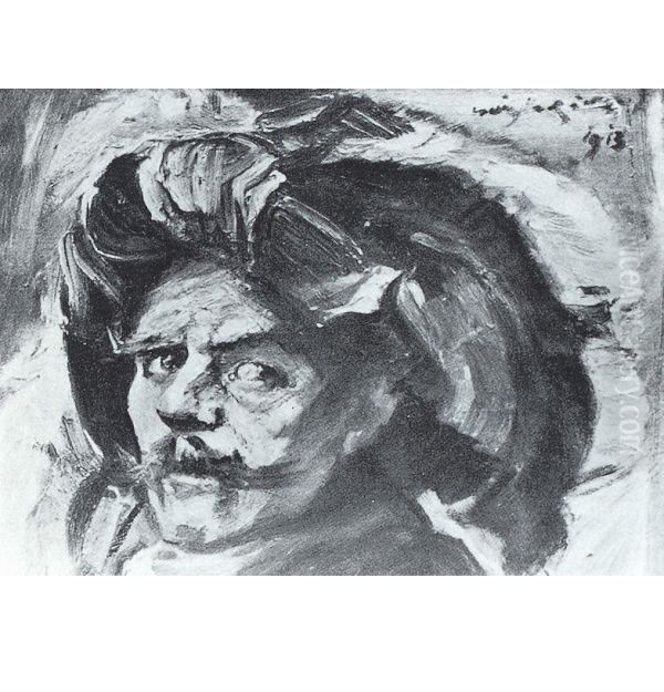 Selbstportrat als Nurnberger Landsknecht Oil Painting by Lovis (Franz Heinrich Louis) Corinth