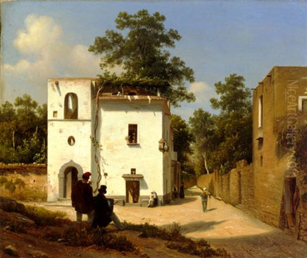 Sorrento en plein air Oil Painting by Thomas Fearnley