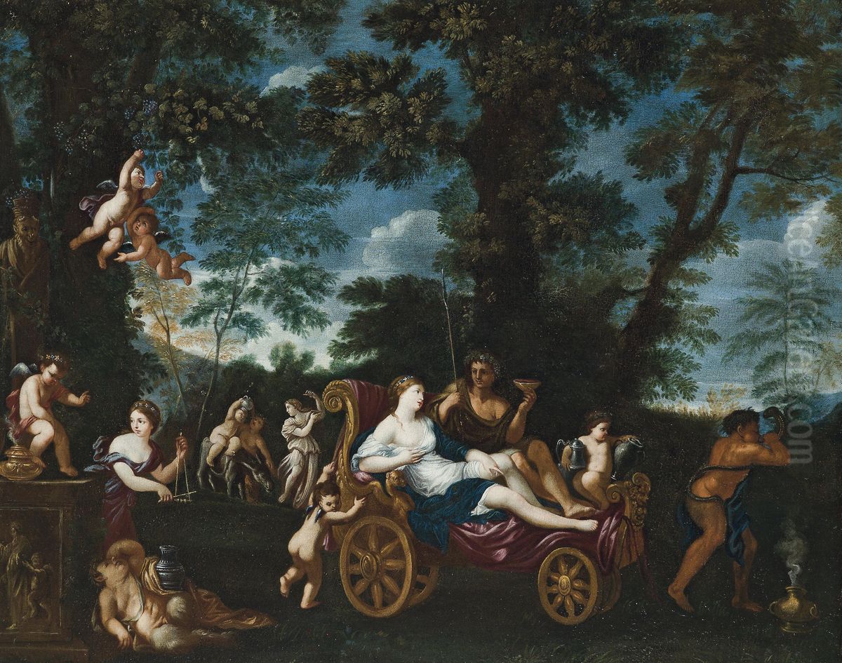 Bacchus and Ariadne Oil Painting by Unidentified painter