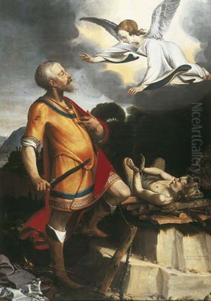Sacrifice of Isaac Oil Painting by Gerard ter Borch the Elder