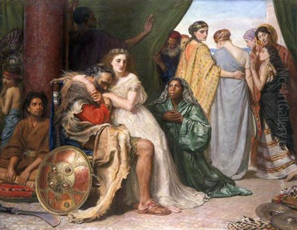 Sacrifice of Jephthah's Daughter Oil Painting by Sir John Everett Millais