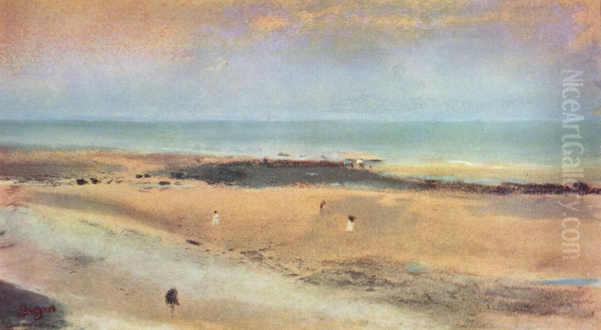 Strand bei Ebbe Oil Painting by Edgar Degas