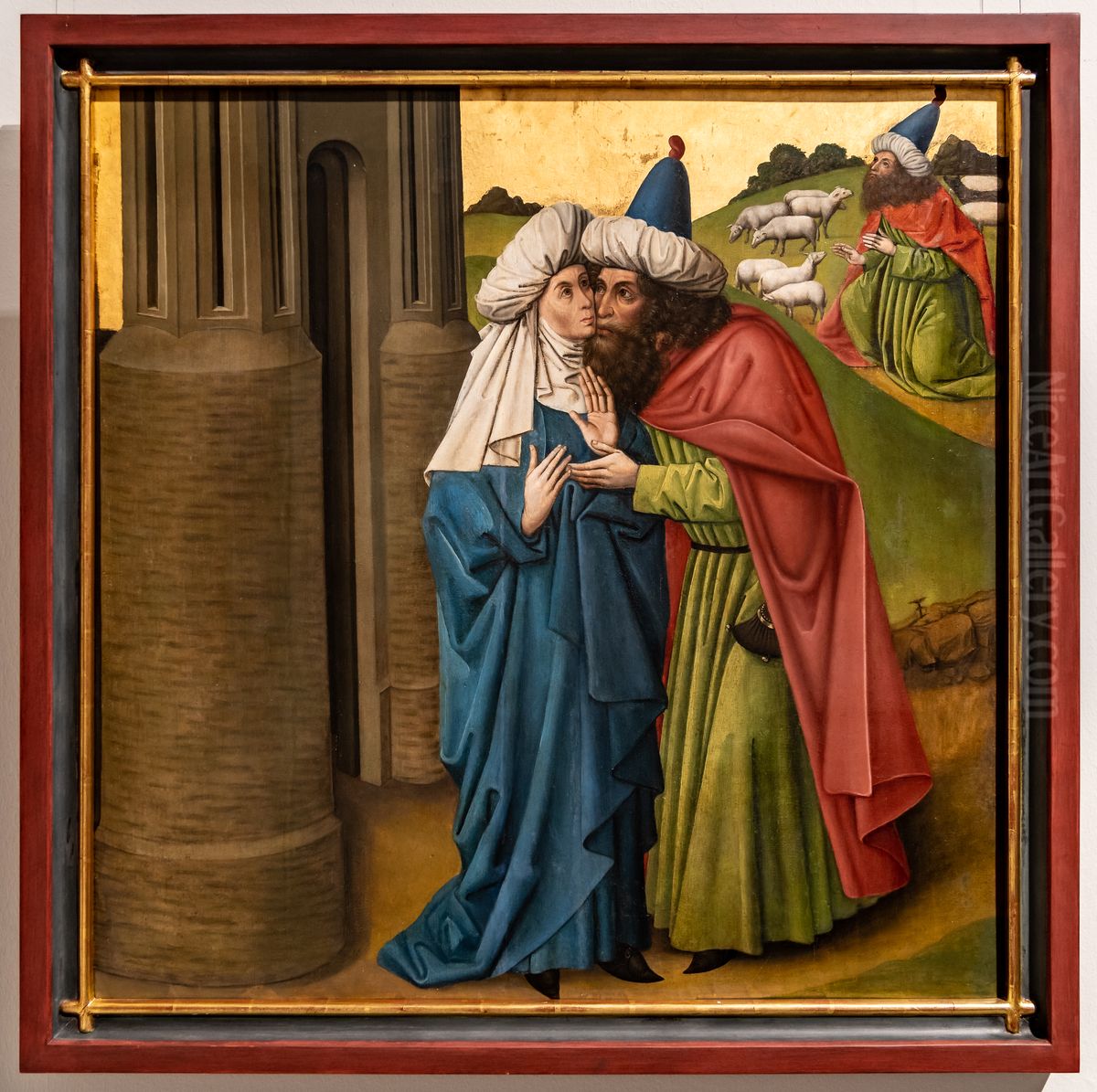 Begegnung von Joachim und Anna Oil Painting by Netherlands