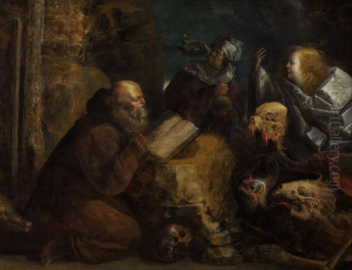 The Temptation of Saint Anthony Oil Painting by Jan van de Venne
