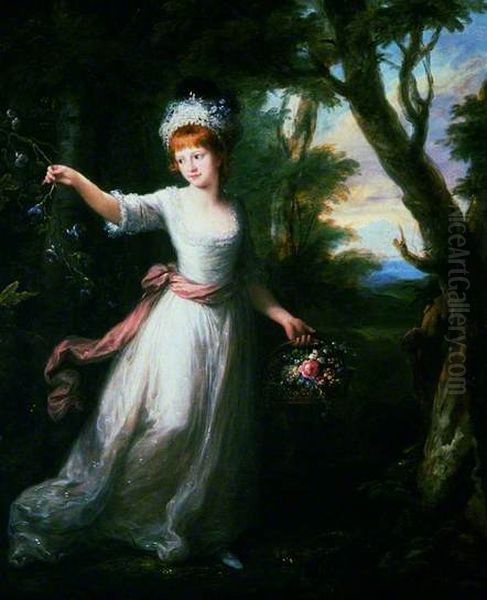 Henrietta Laura Pulteney Oil Painting by Angelica Kauffmann