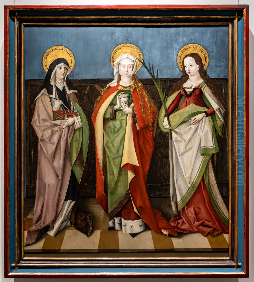 Odilia von Hohenburg, Maria Magdalena und jungfrauliche Martyrerin Oil Painting by Thoman Burgkmair