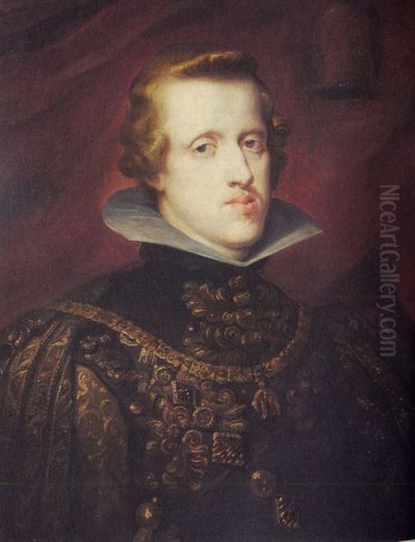Portrait of Philip IV of Spain (1605-1665) Oil Painting by (studio of) Rubens, Peter Paul