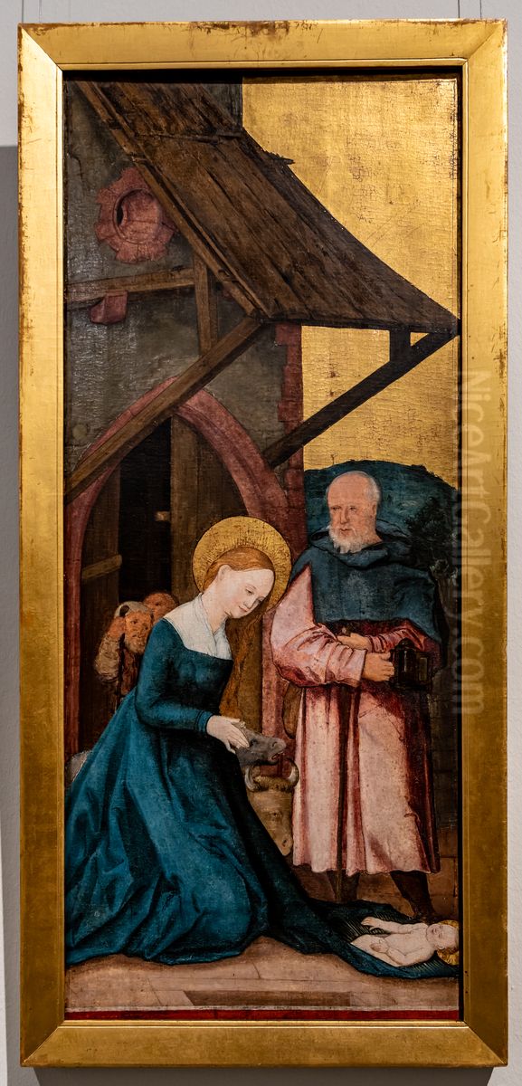 Geburt Christi Oil Painting by Hans Leonhard Schaufelein