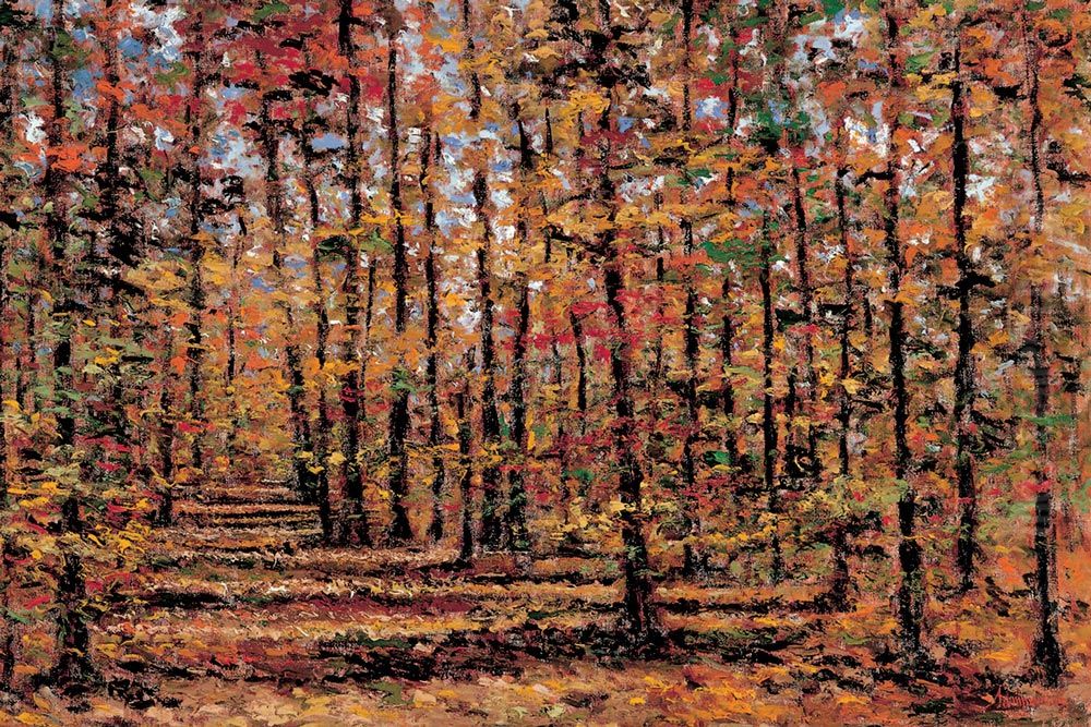 Walking with Giants Oil Painting by Samir Sammoun