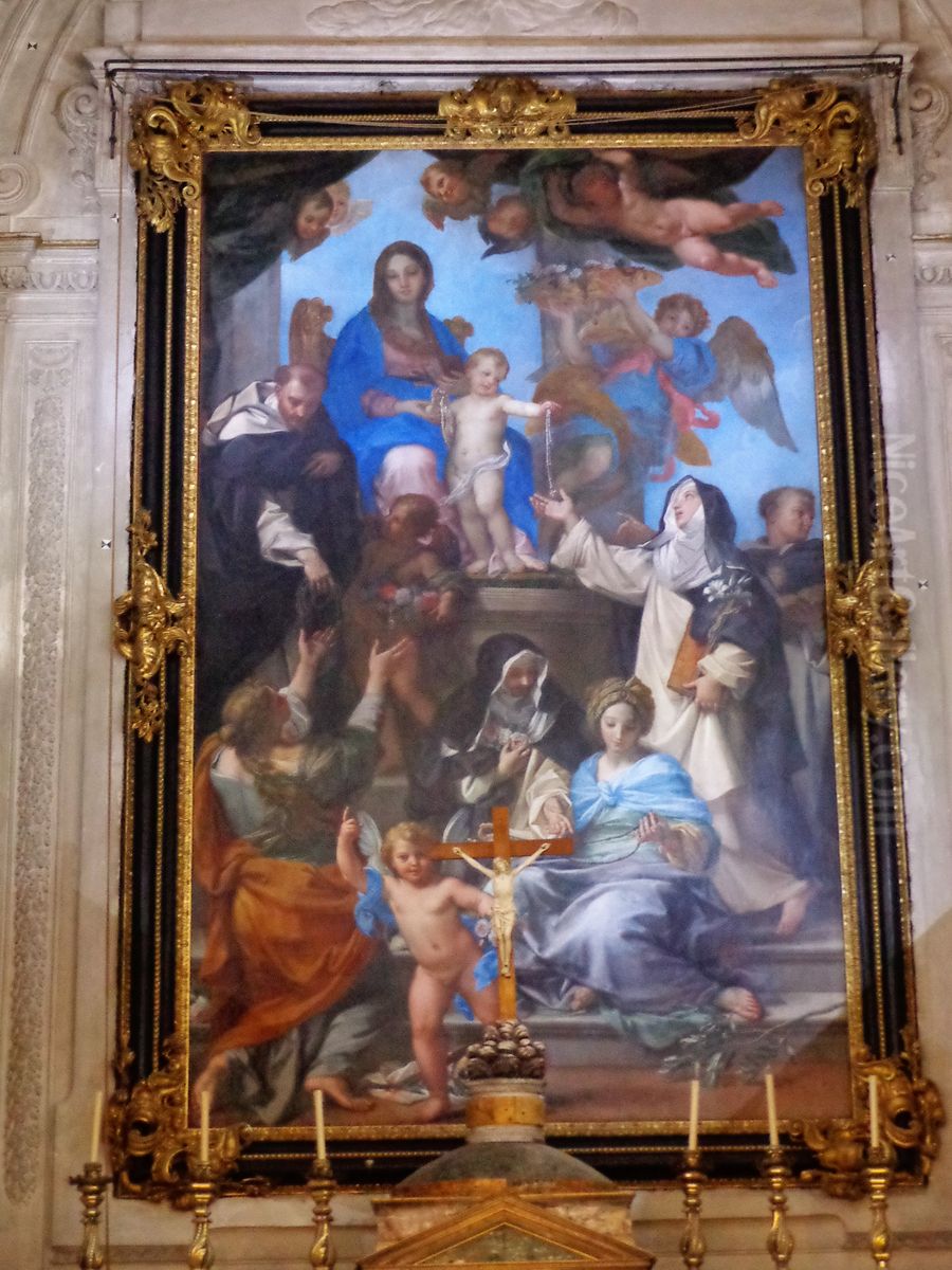 Madonna of the Rosary Oil Painting by unknown