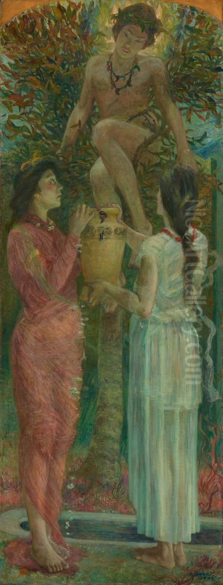 Paradise Under the Sea Oil Painting by Shigeru Aoki