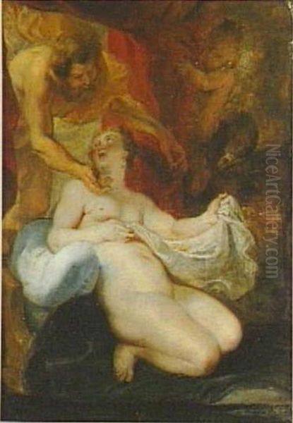 611) Oil Painting by (studio of) Rubens, Peter Paul