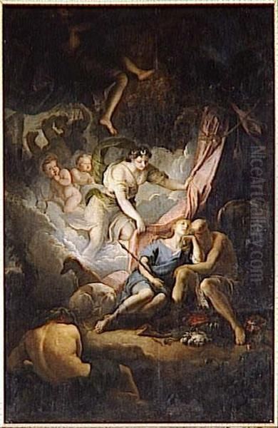 Diane et Endymion Oil Painting by Gabriel Blanchard