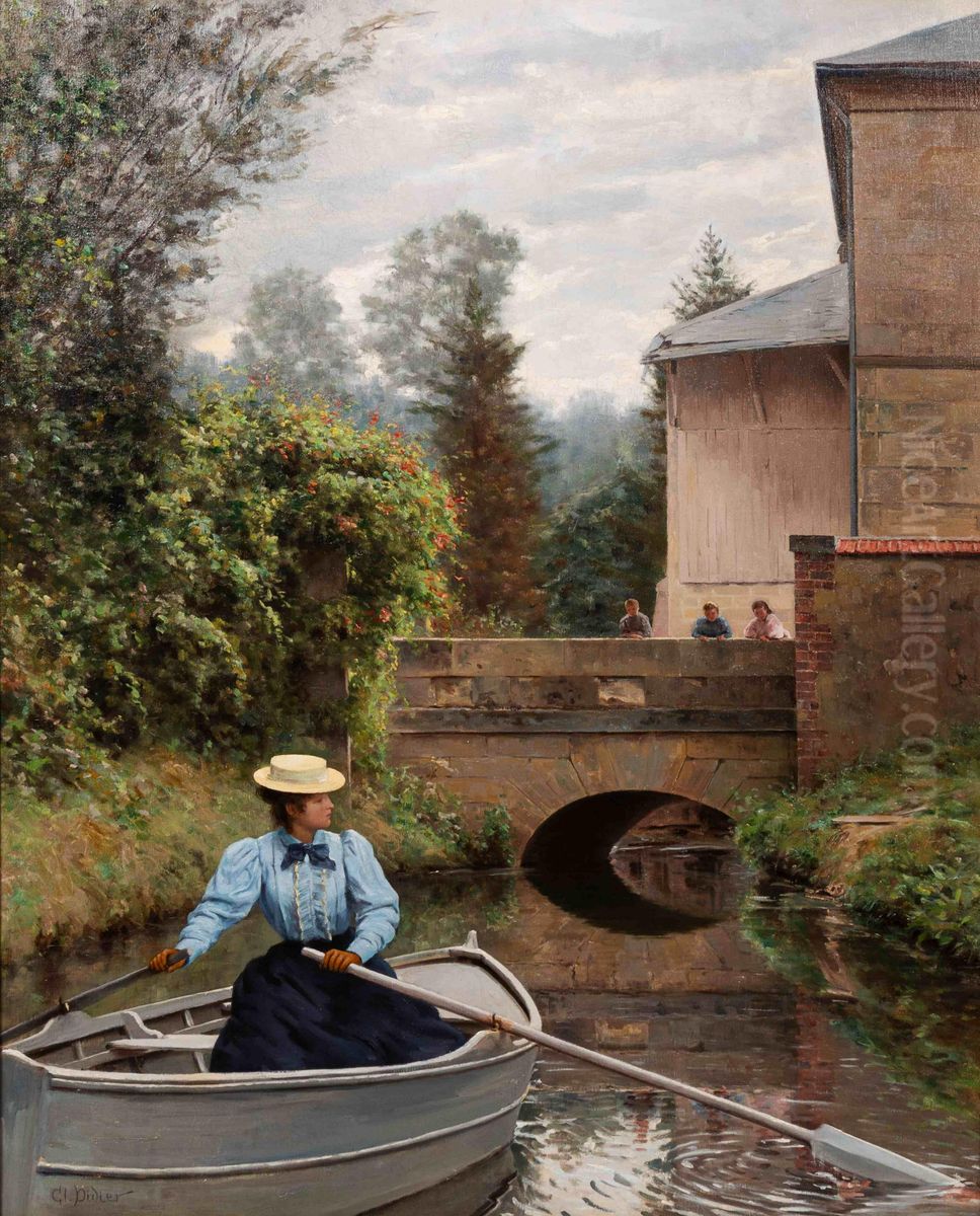 Summer Day Oil Painting by Clovis Francois Auguste Didier