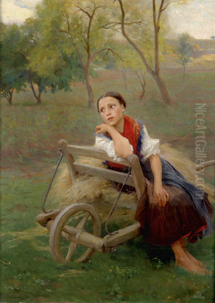 After Work Oil Painting by Philip de Laszlo