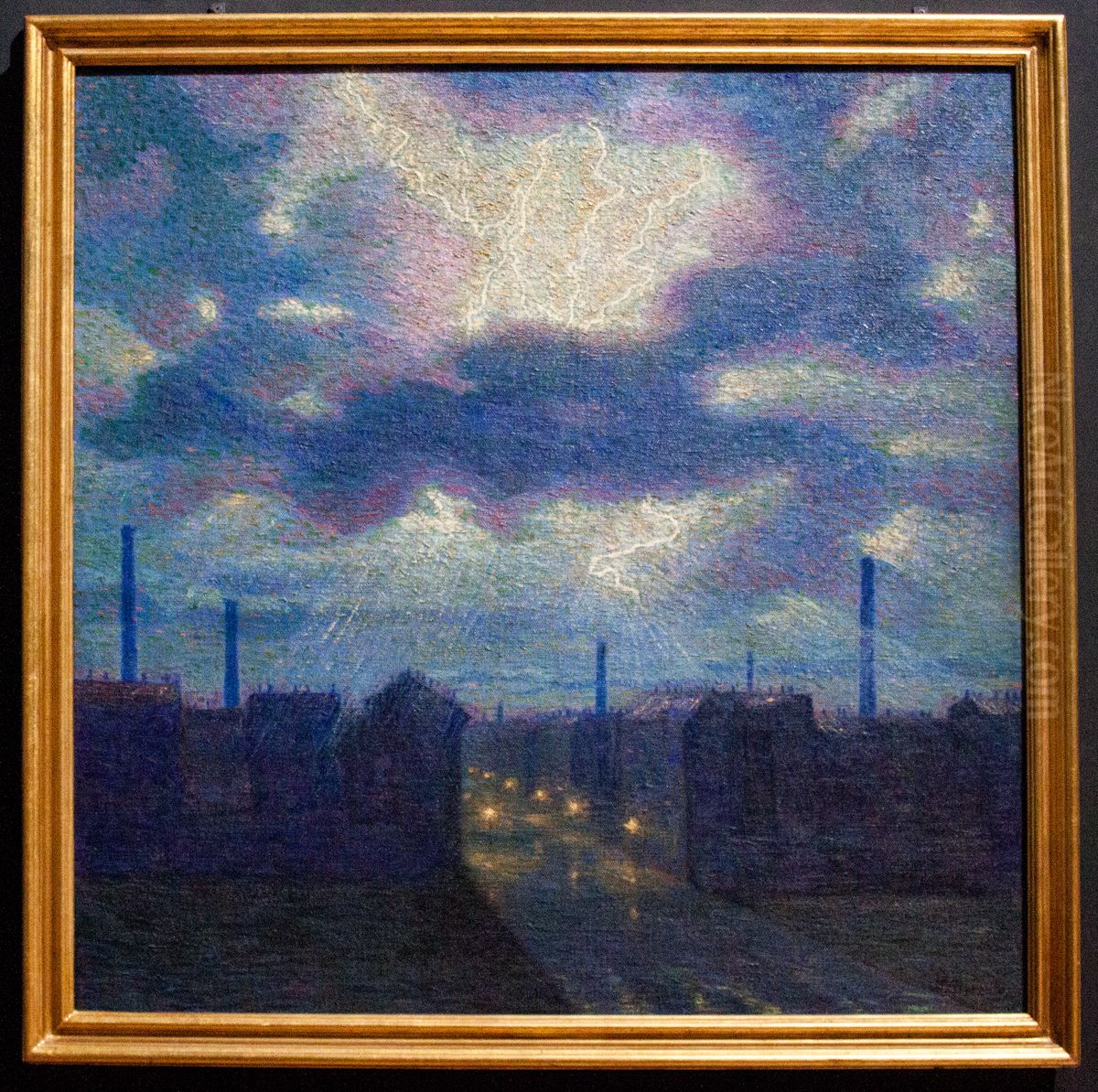 Lampi Oil Painting by Luigi Russolo