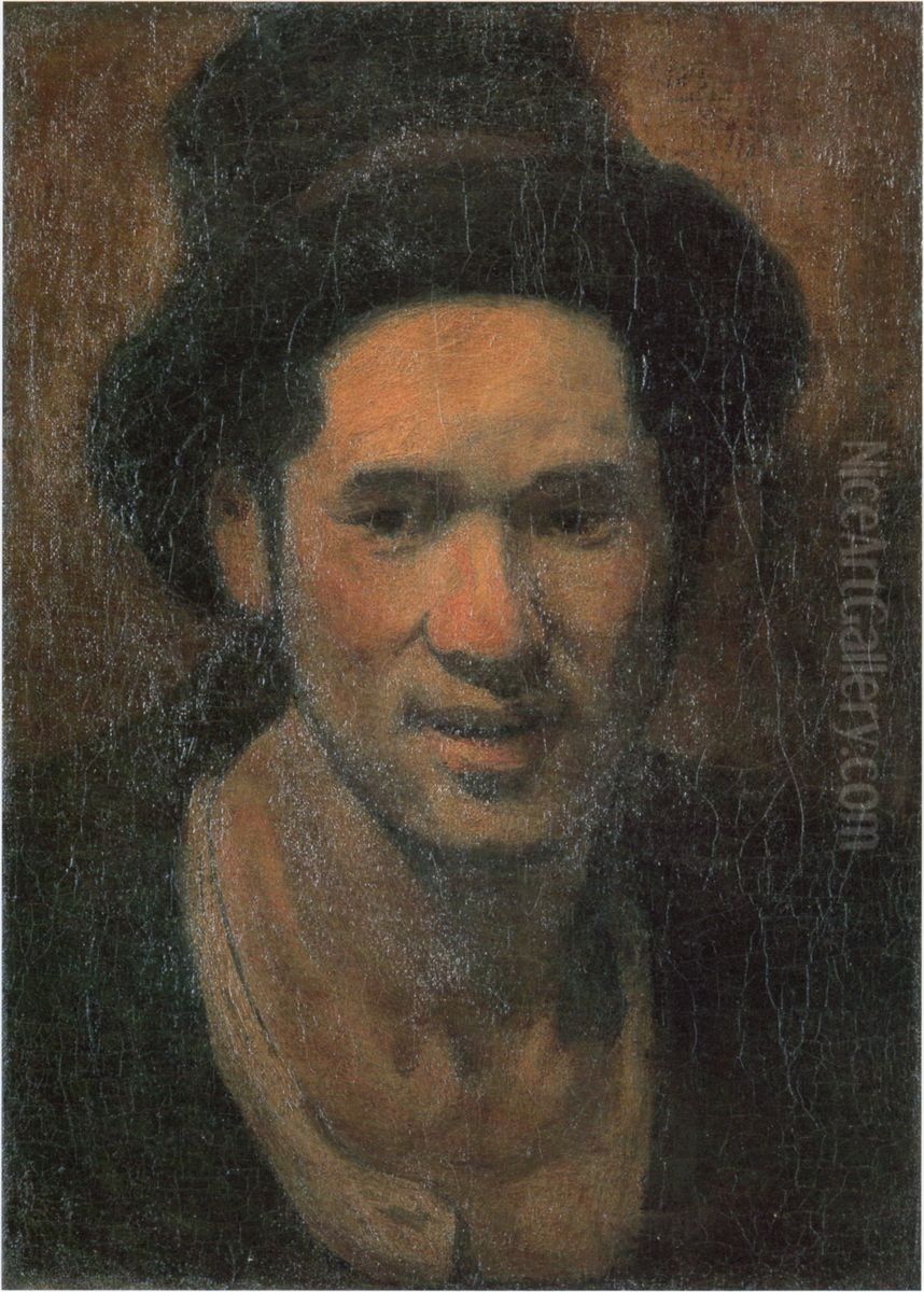 Self-portrait Oil Painting by Nakamura Tsune