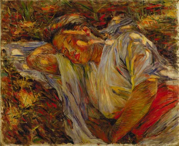 zhou qin Oil Painting by Kuroda Seiki