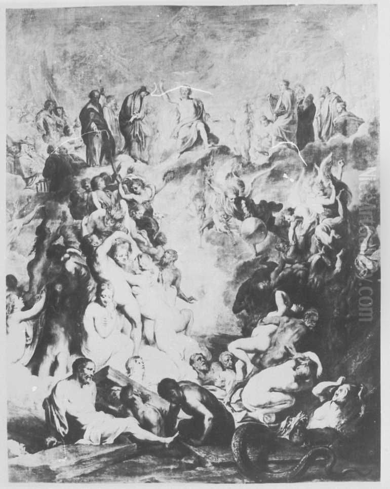 Das Jungste Gericht Oil Painting by (studio of) Rubens, Peter Paul