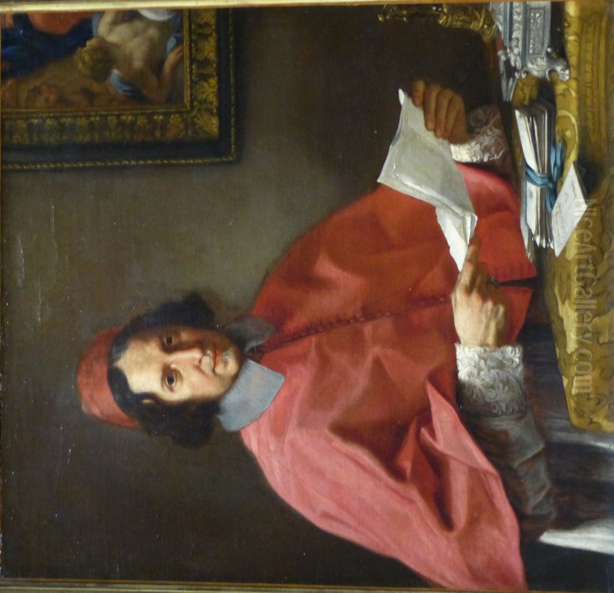 The Cardinal Alderano Cybo Oil Painting by Carlo Maratta or Maratti