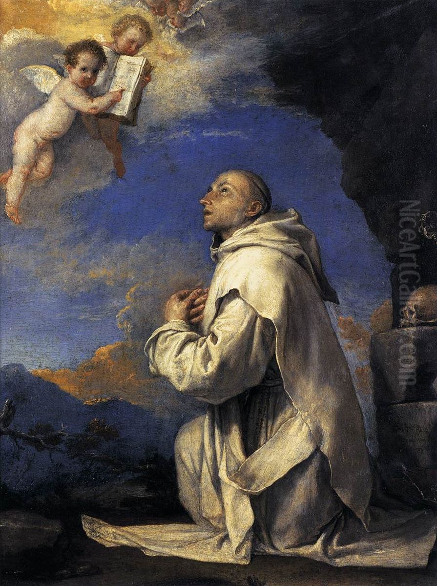 Vision of St Bruno Oil Painting by Jusepe de Ribera