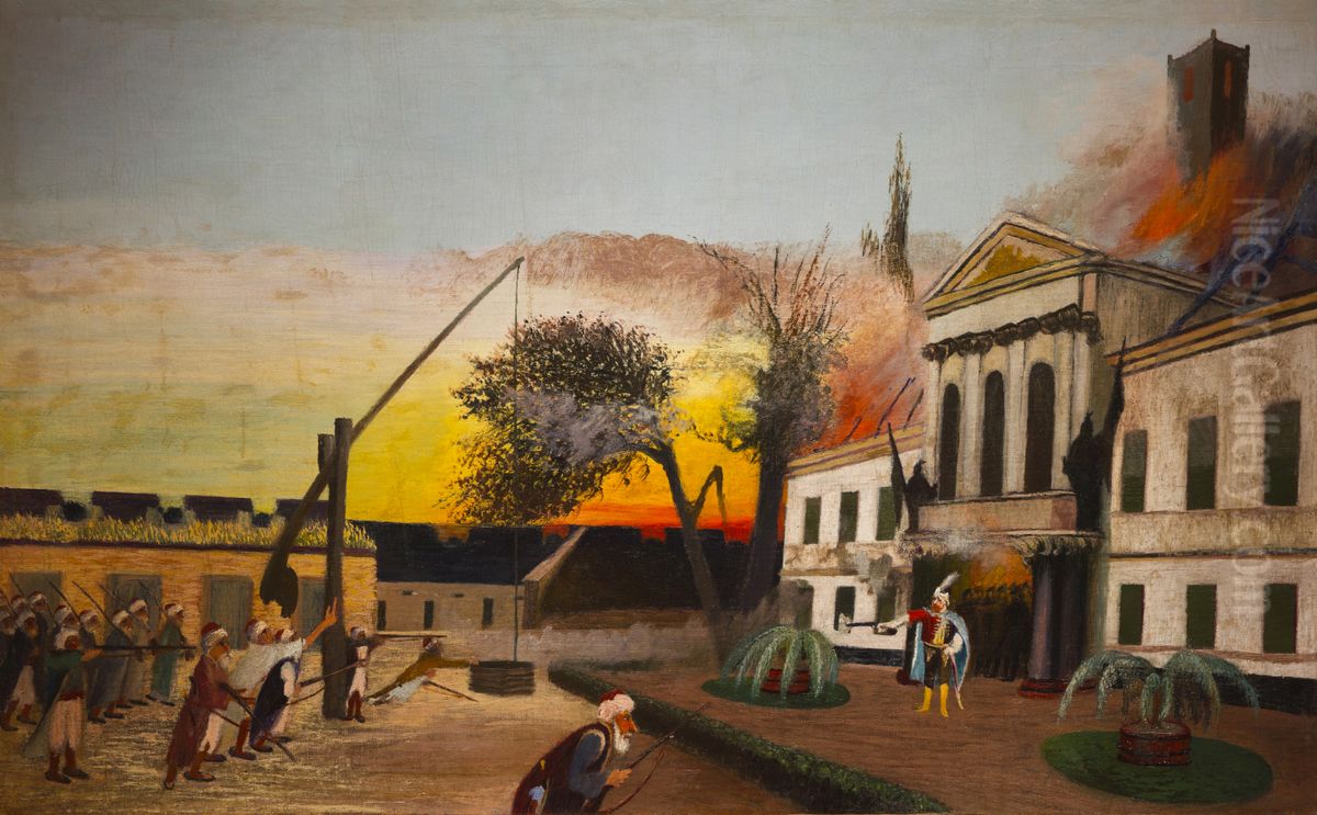 Zrinyi Launches the Final Attack Oil Painting by Tivadar Csontvary Kosztka