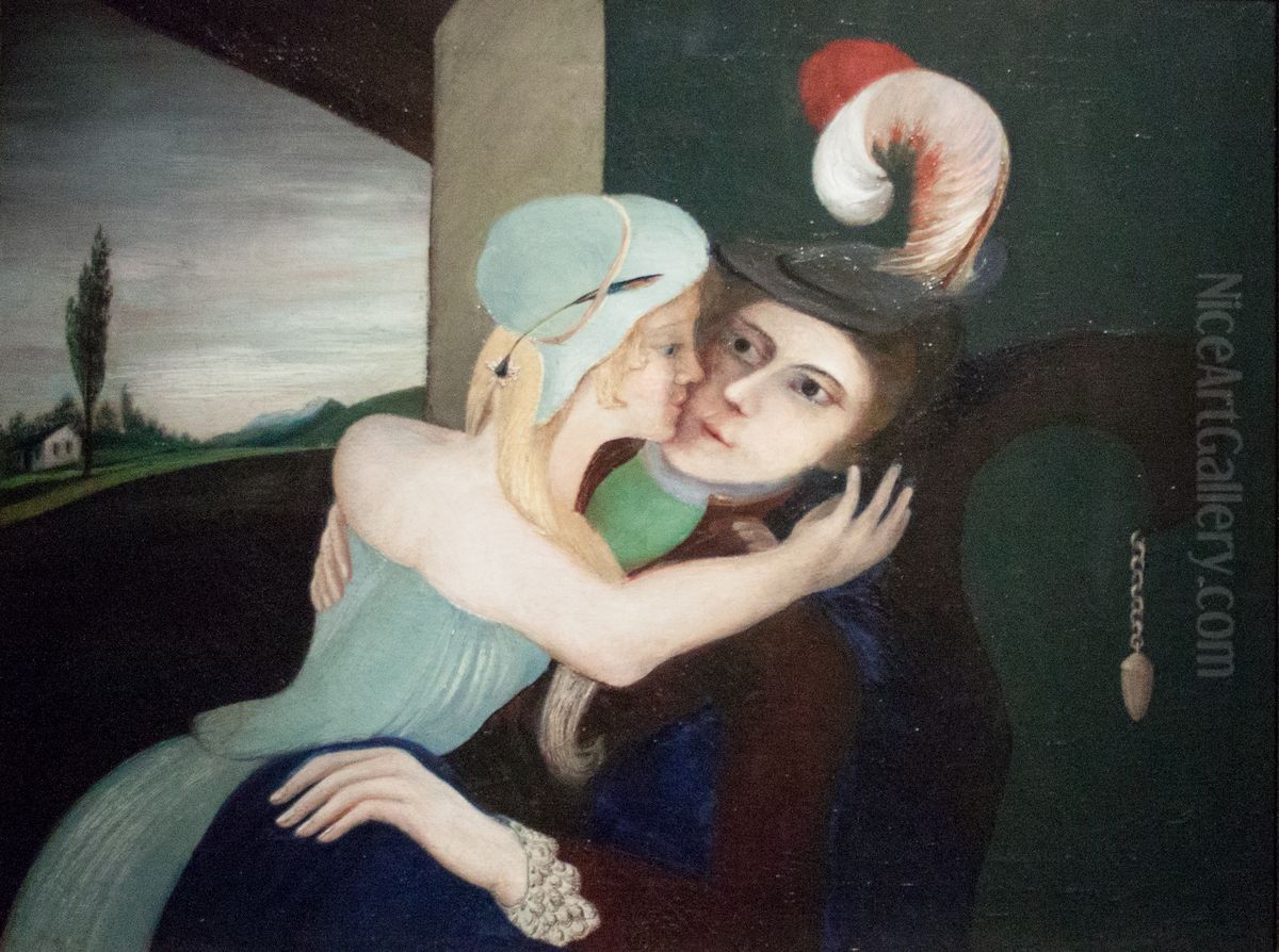 Lovers Oil Painting by Tivadar Csontvary Kosztka