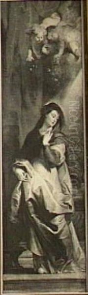 The Annunciation Oil Painting by (studio of) Rubens, Peter Paul