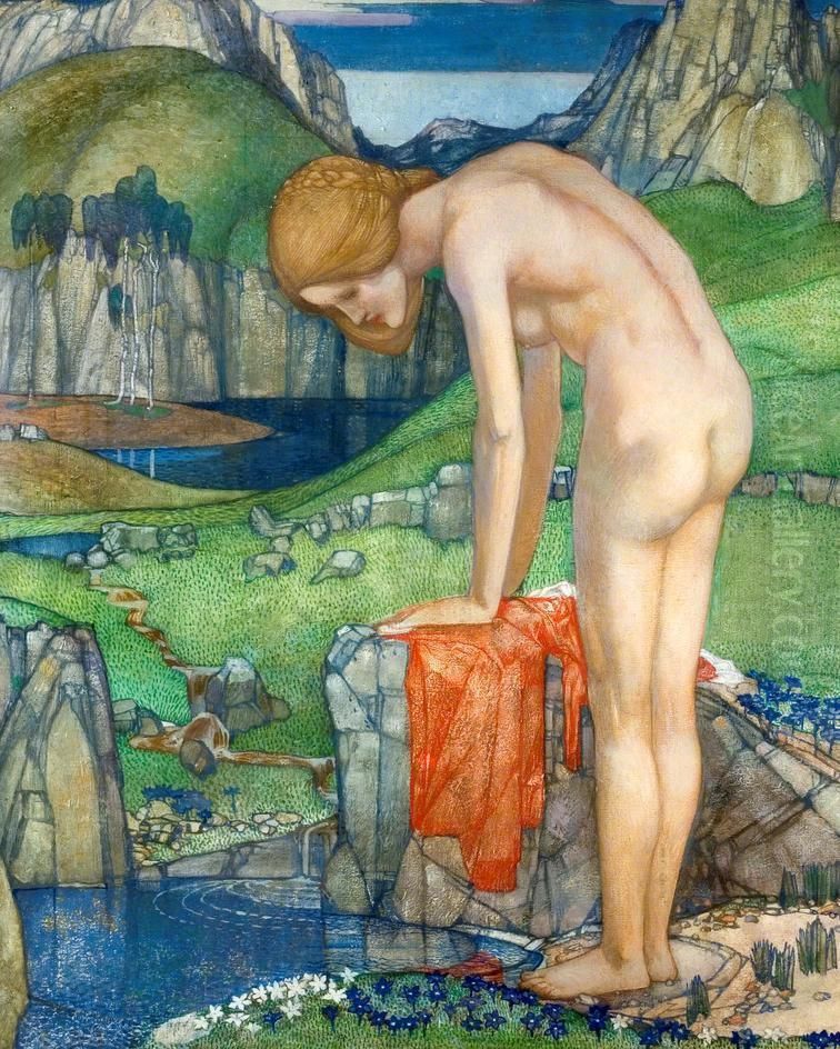 Cumberland idyll Oil Painting by Edward Reginald Frampton