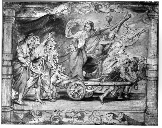 The triumph of faith Oil Painting by (studio of) Rubens, Peter Paul