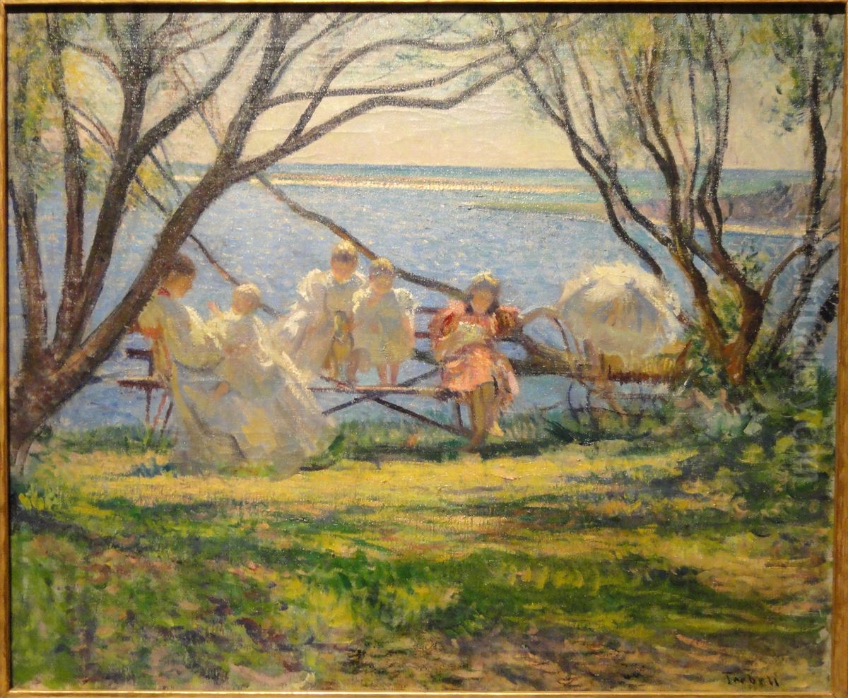 My Family at Cotuit Oil Painting by Edmund Charles Tarbell