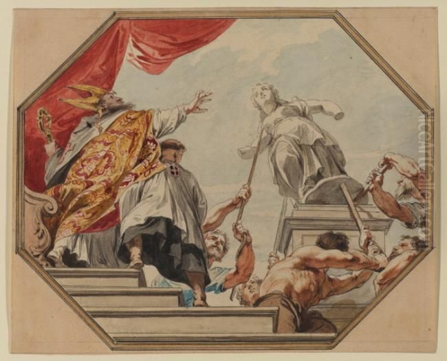 Saint John Chrysostom Oil Painting by (studio of) Rubens, Peter Paul