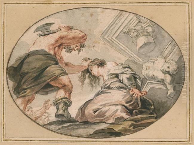 Martyrdom of Saint Eugenia Oil Painting by (studio of) Rubens, Peter Paul