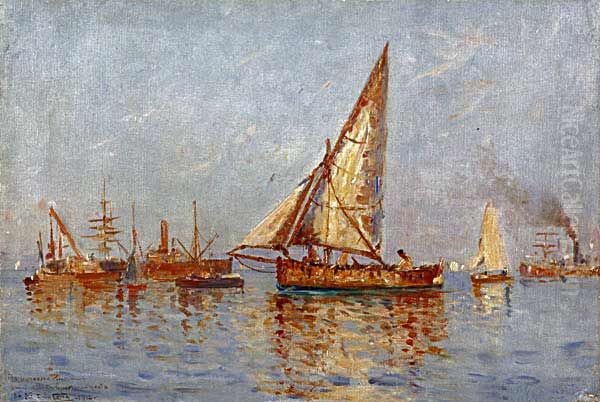 Seascape Oil Painting by Mario Navarro Da Costa