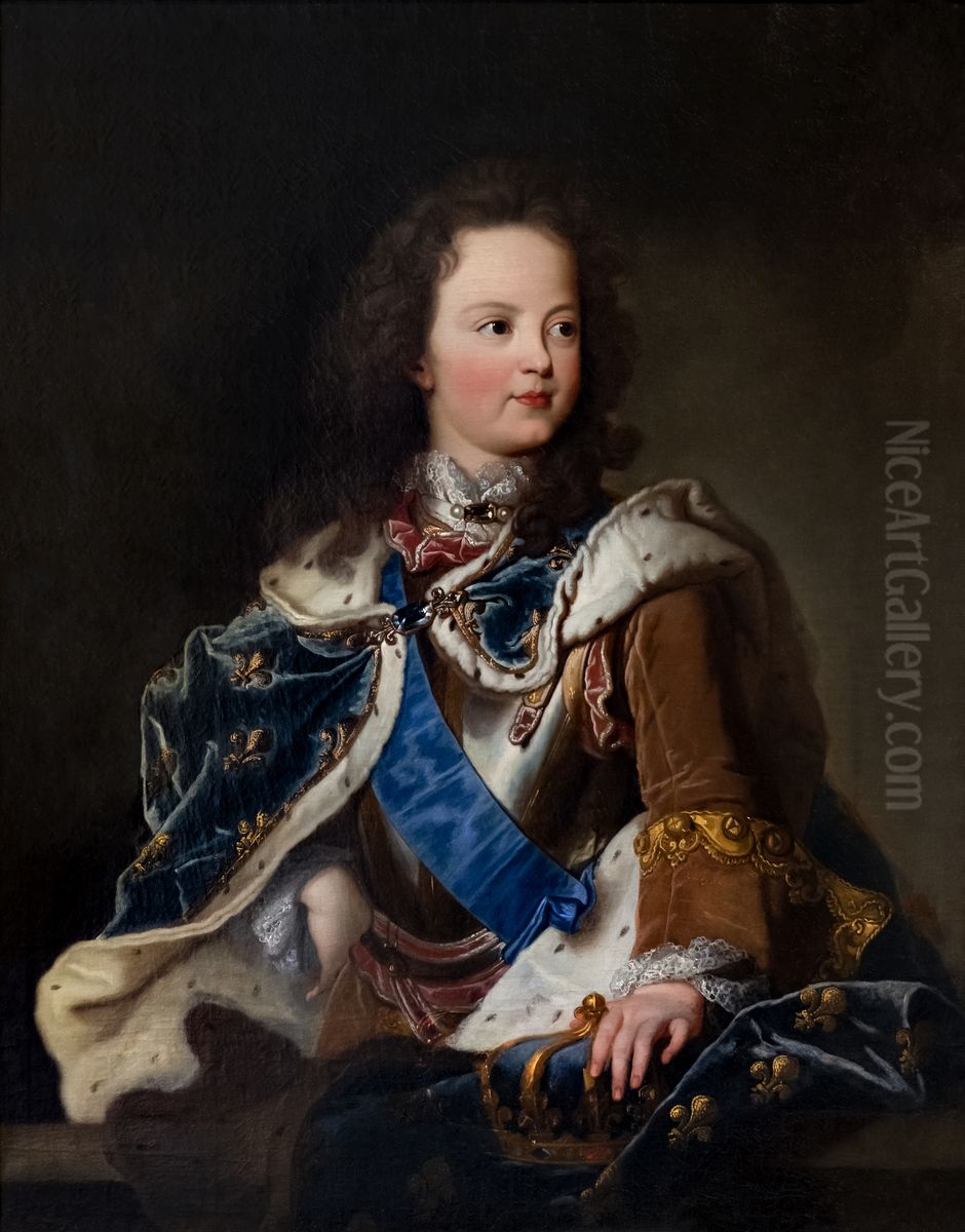 Portrait of Louis XV as a childFrancais:Portrait de Louis XV enfantItaliano:Ritratto di Luigi XV da bambino Oil Painting by Hyacinthe Rigaud
