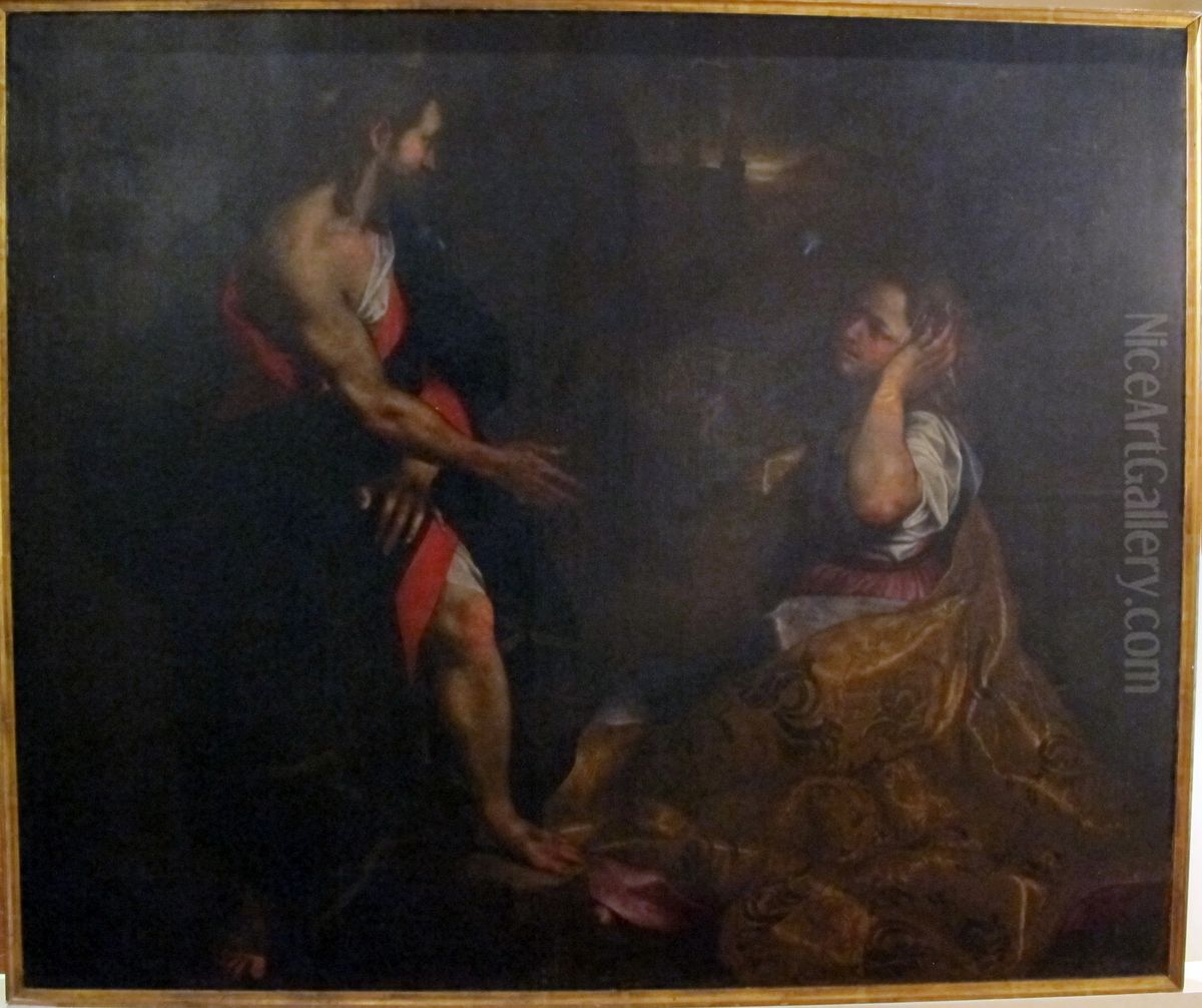 apparizione di cristo risorto alla maddalena Oil Painting by Federico Barocci