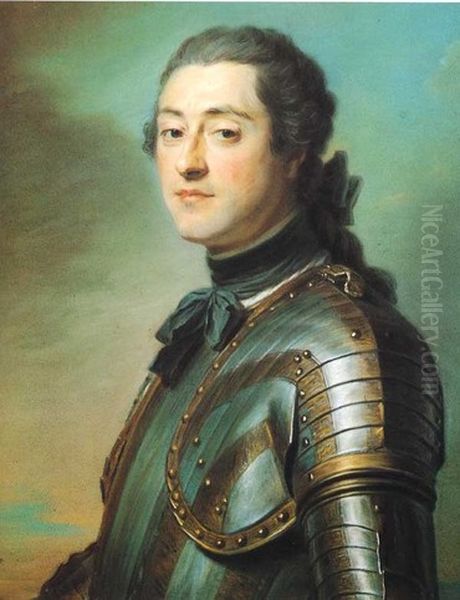 Portrait of Marc-Rene, marquis de Voyer d'Argenson (1722-1782) Oil Painting by Maurice Quentin de La Tour