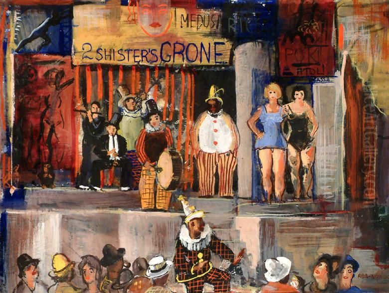 Hippodrome Oil Painting by Vilmos Aba-Novak