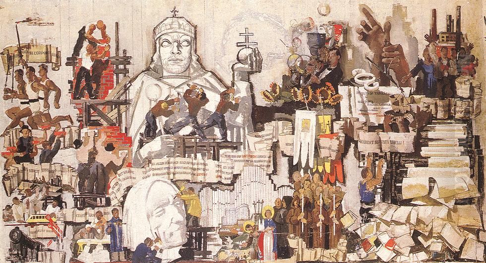 Hungarian-French Alliance Oil Painting by Vilmos Aba-Novak