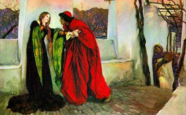 O mistress mine, where are you roaming? Oil Painting by Edwin Austin Abbey