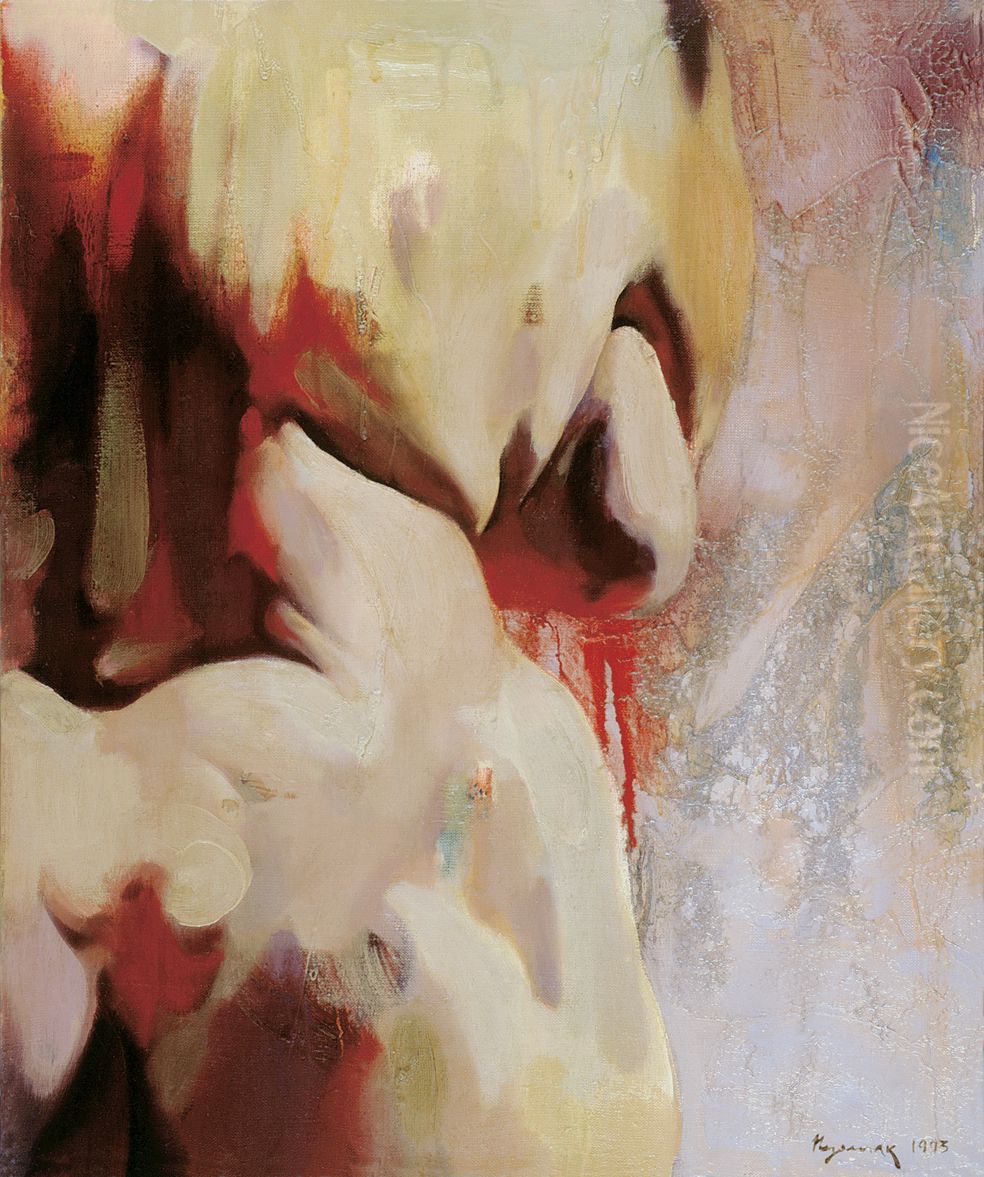 Etude of female body II Oil Painting by Ihor Podolchak