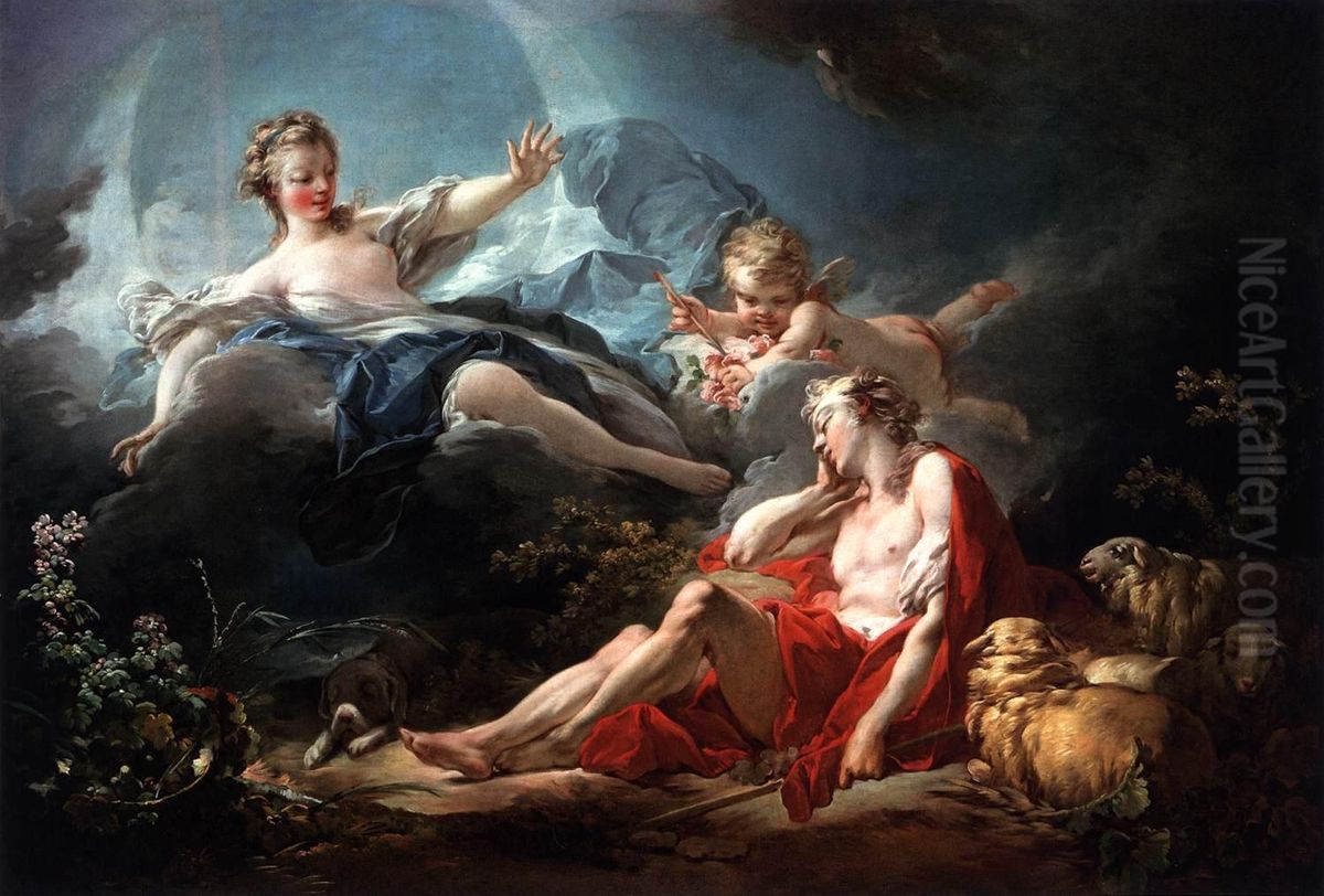 Diana and Endymion Oil Painting by Jean-Honore Fragonard