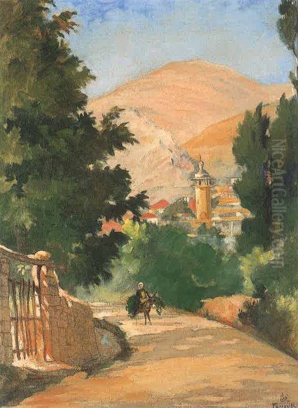 qb alyas. Oil Painting by Moustafa Farroukh