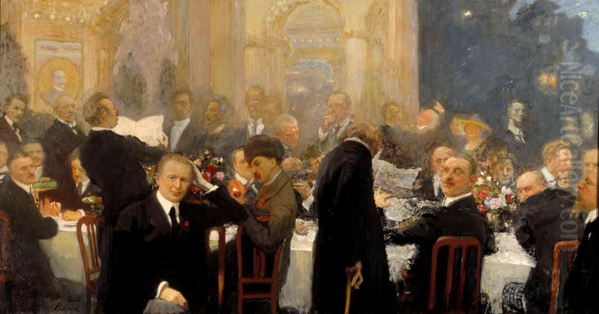 The Great Men of Finland Oil Painting by Repin Iliya