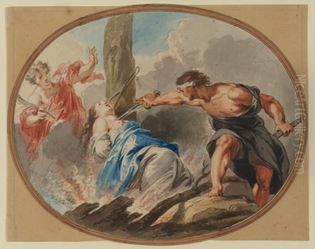 Martyrdom of Saint Lucy Oil Painting by (studio of) Rubens, Peter Paul