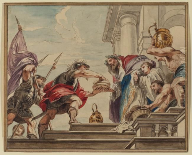 18-20) Oil Painting by (studio of) Rubens, Peter Paul