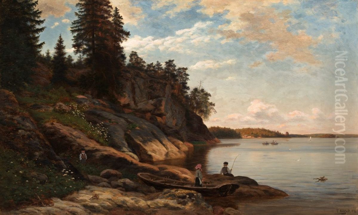 Saaristomaisema Paraisilta Oil Painting by Fredrik Ahlstedt